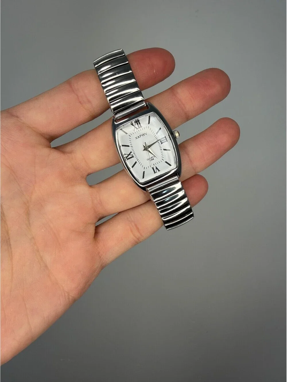 Silver Elastic Band Watch A-26